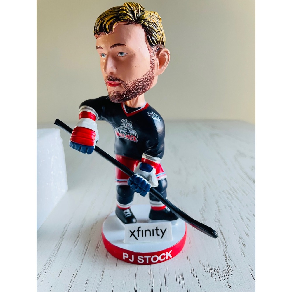 PJ Stock 20 Hockey Player Bobblehead Figure Xfinity Base Red Black White NIB